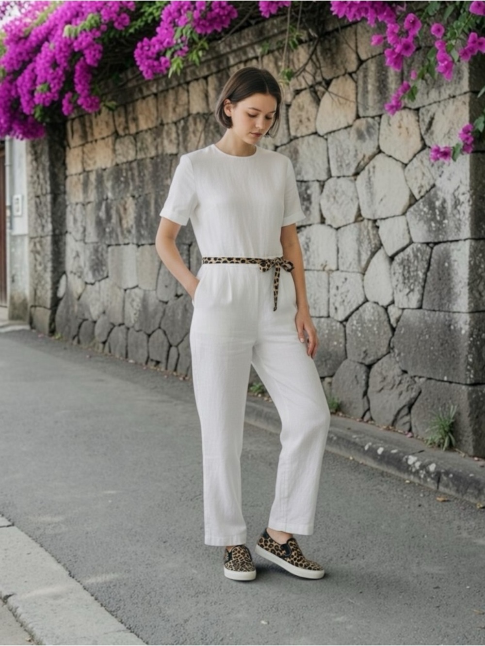 Saint Laurent Paris Metallic Leopard Print Sneakers Size 35.5 $695